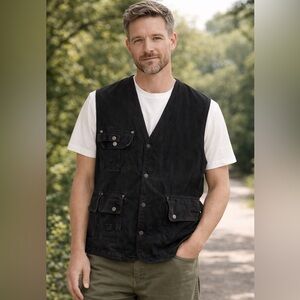 FACTORY JEANS Men’s Motorcycle Oversized Vest